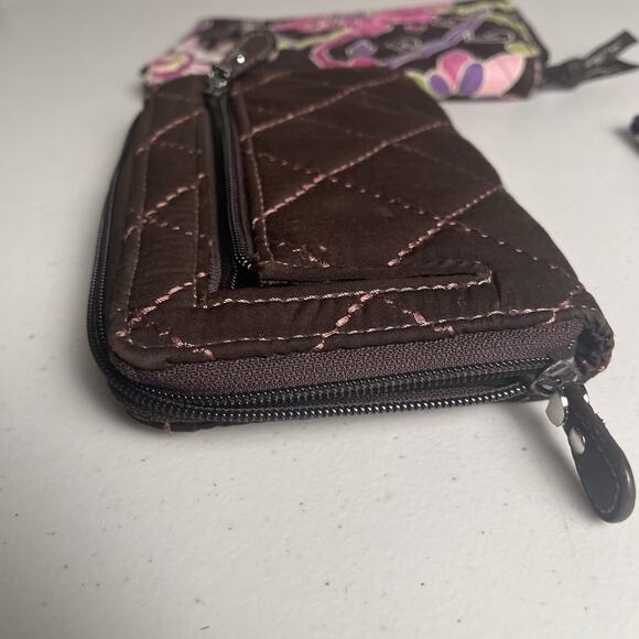Vera Bradley Wallet Lot CheckBook Cover Pink Elephant Purple Punch Brown Quilted - Picture 4 of 16